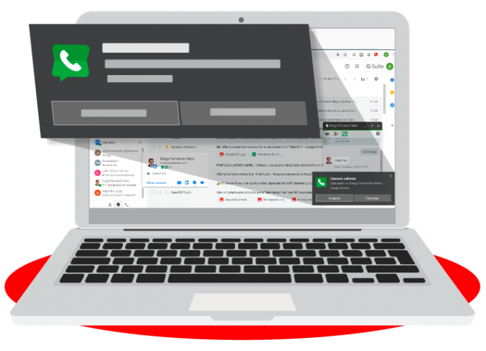 Recepción de llamadas con CTiContRol® desde el navegador Google Chrome